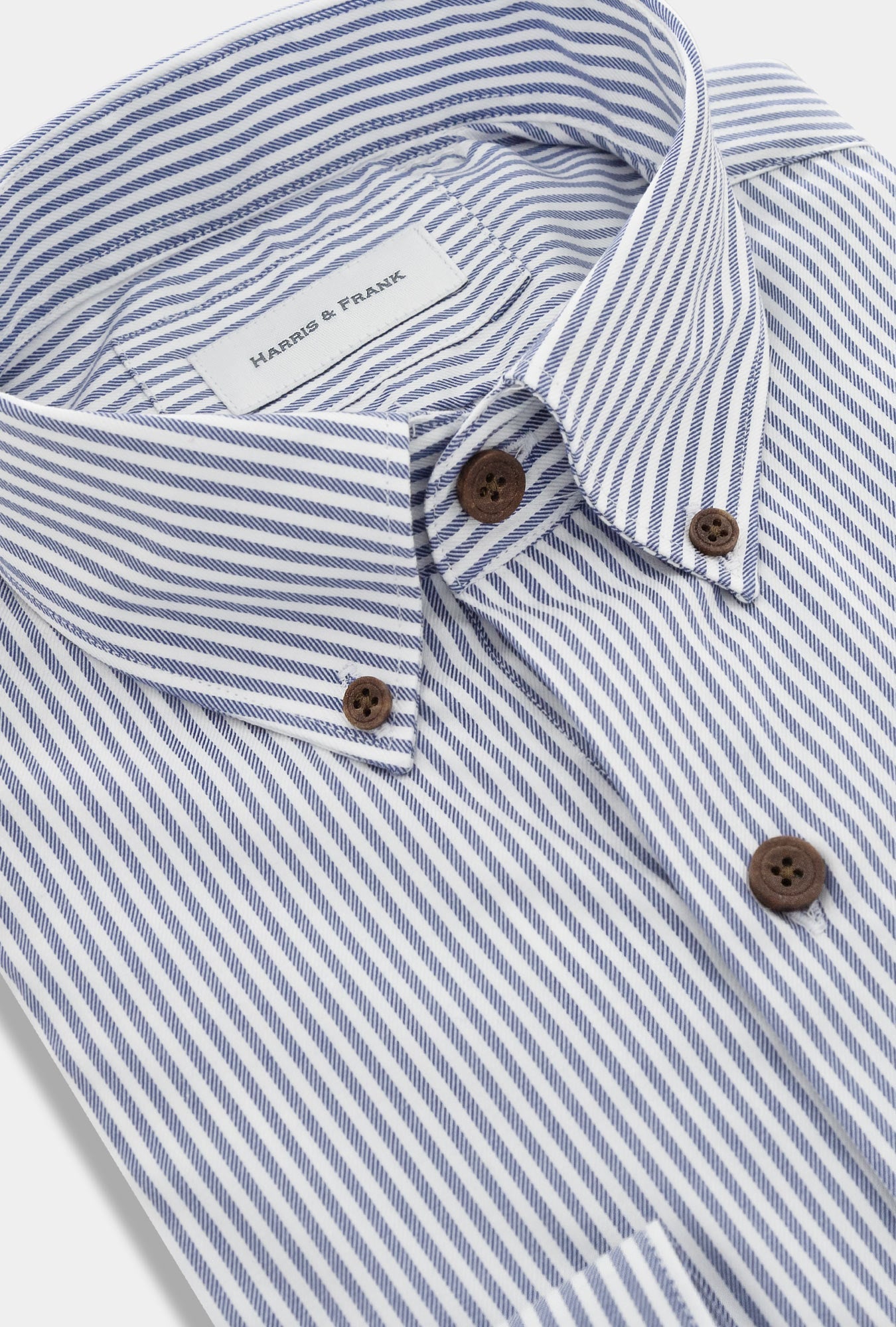CAMISA RAYADA AZUL MARINO BUTTON DOWN - H&F - COLECCION - CAMISA RAYADA AZUL MARINO BUTTON DOWN - HFCTAW2342145 - 14.5 - 
