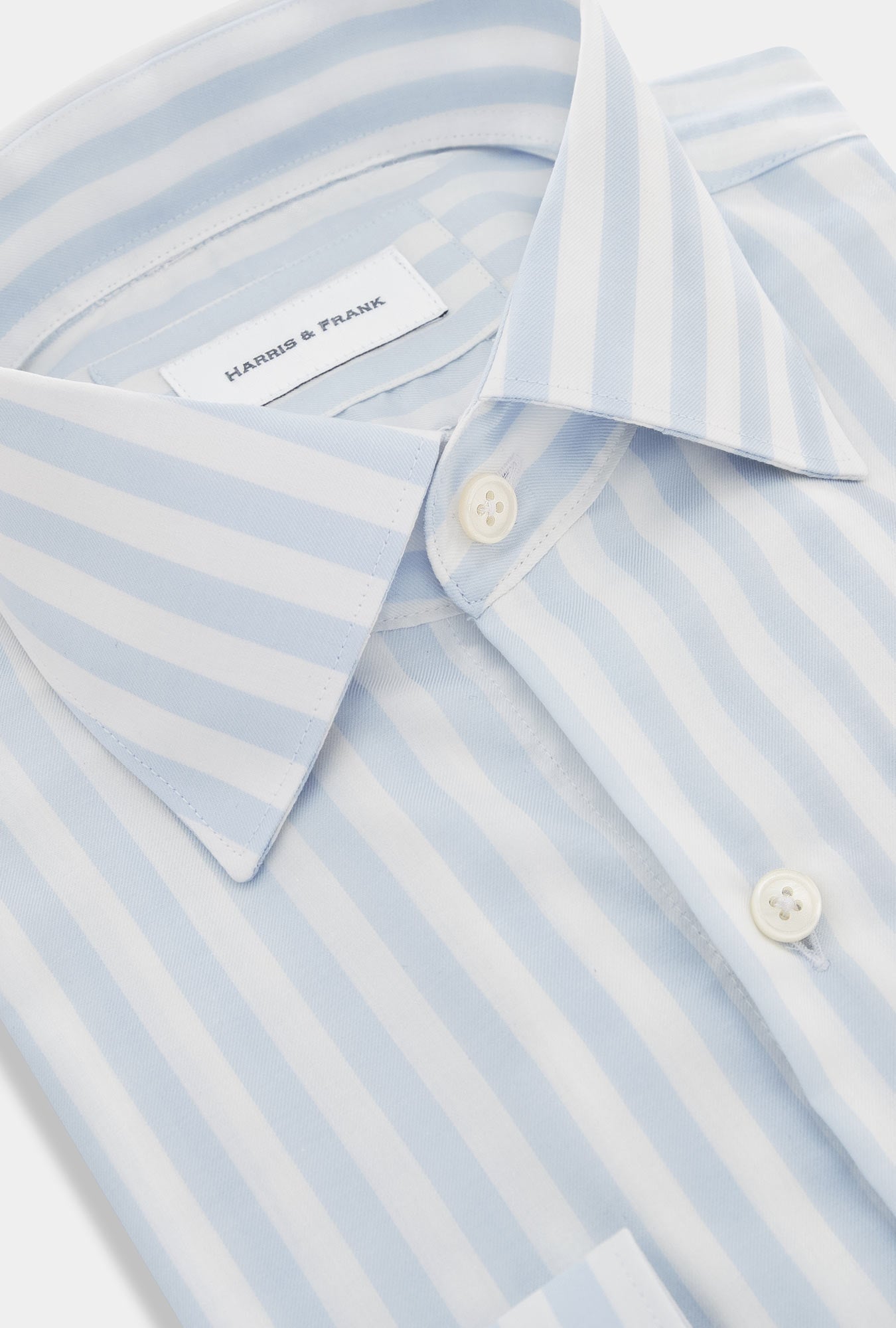 CAMISA RAYADA BLANCA / AZUL CLARO - H&F - COLECCION - CAMISA RAYADA BLANCA / AZUL CLARO - HFCTAW2337145 - 14.5 - 