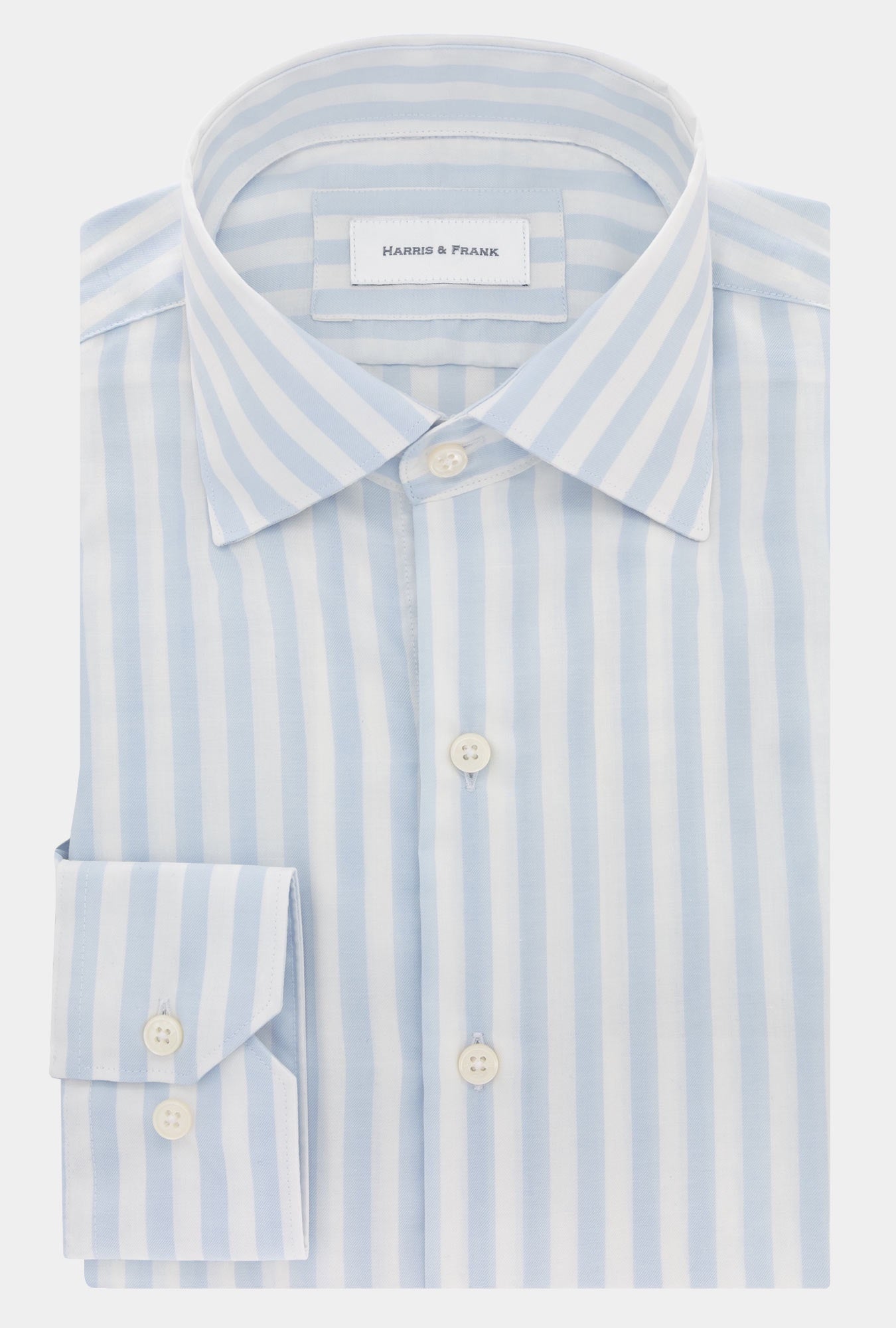 CAMISA RAYADA BLANCA / AZUL CLARO - H&F - COLECCION - CAMISA RAYADA BLANCA / AZUL CLARO - HFCTAW2337145 - 14.5 - 