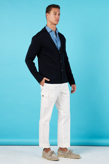 Cardigan Azul Marino - H&F - SUETER - Cardigan Azul Marino - HFSTSS2502CH - CH - 
