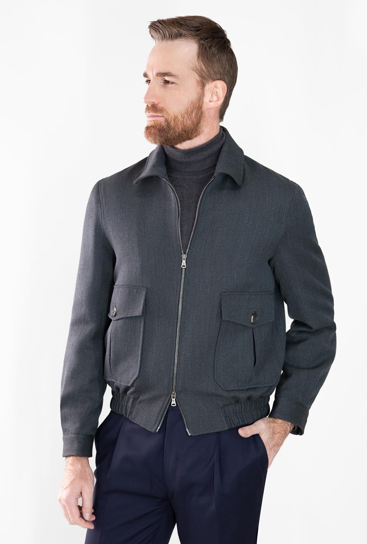 CHAMARRA GRIS - H&F - CHAMARRA - CHAMARRA GRIS - HFJKAW2315CH - CH - 