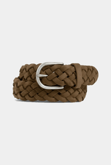 Cinturón Trenzado Café