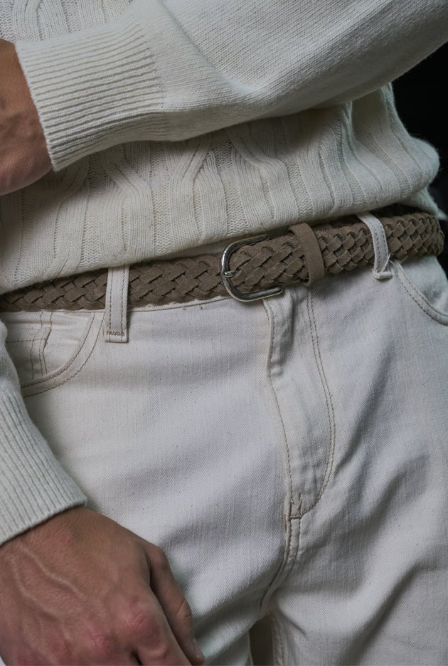 Cinturón Trenzado Café - H&F - CINTURON - Cinturón Trenzado Café - HFBELTAW250190 - 90/105 - 