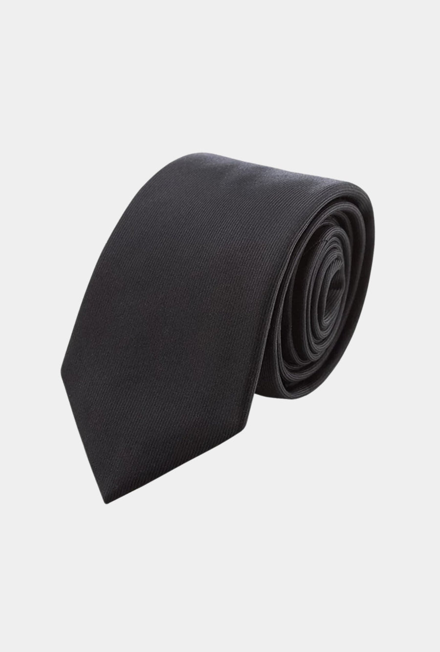 BLACK SILK TIE COR0102