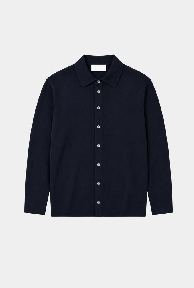 Essenza Merino Sweater Dark Navy Blue - H&F - Shirt short - Essenza Merino Sweater Dark Navy Blue - HFCTFW2602CH - CH/48 - 