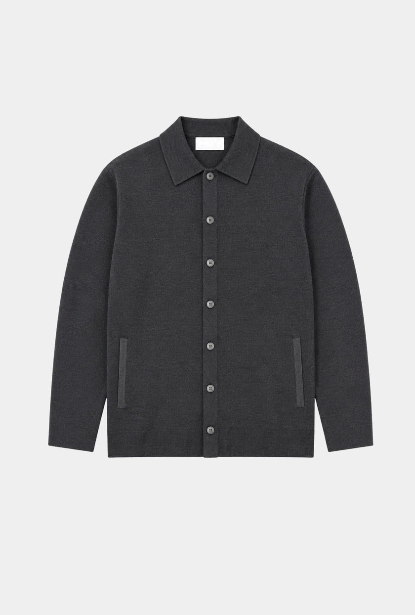 Extrafine Merino Knitted Sweater Dark Grey - H&F - SUETER - Extrafine Merino Knitted Sweater Dark Grey - HFSWFW2601CH - 48/CH - 