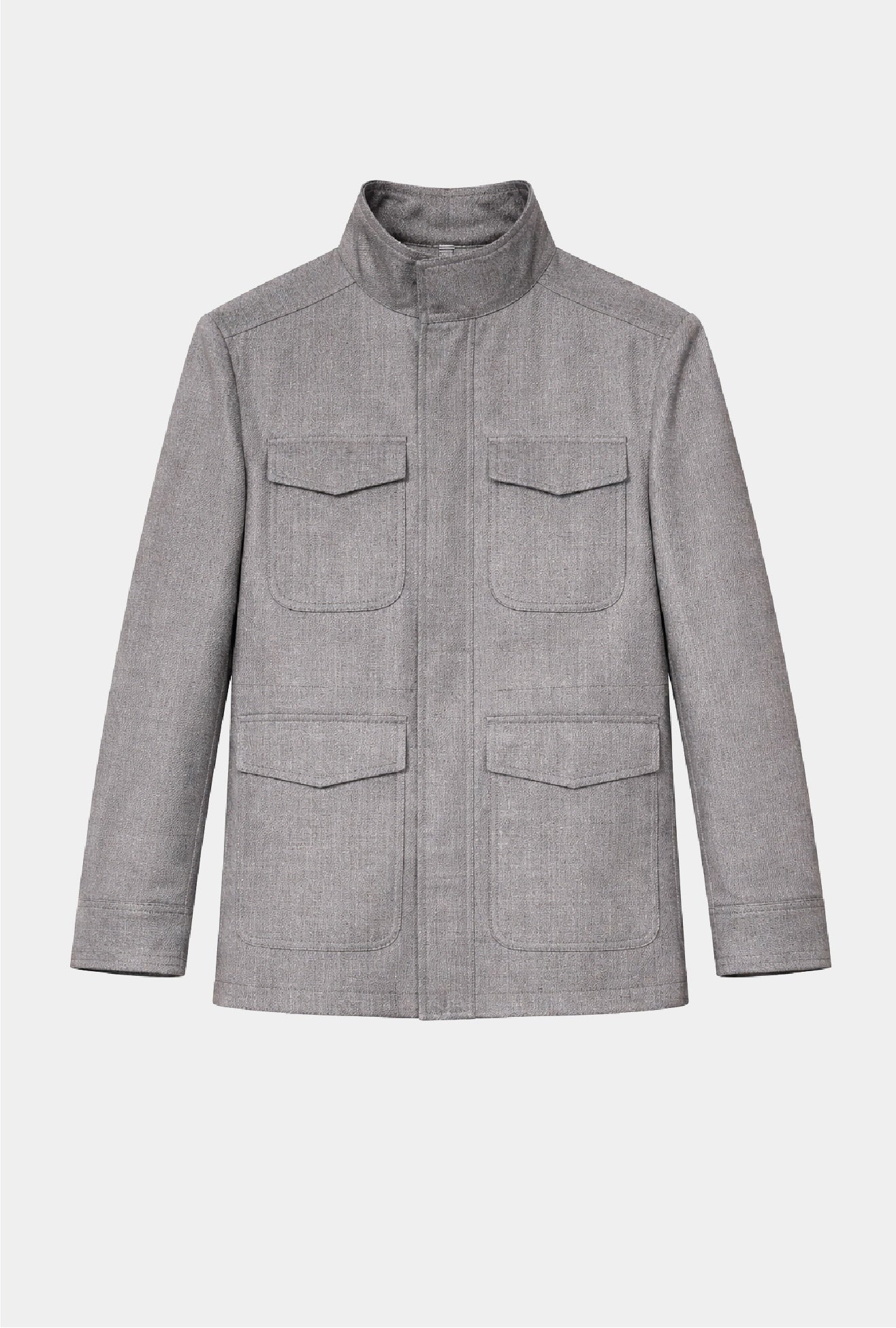 Field Jacket Gris - H&F - CHAMARRA - Field Jacket Gris - HFJKAW2566446 - 46 - 