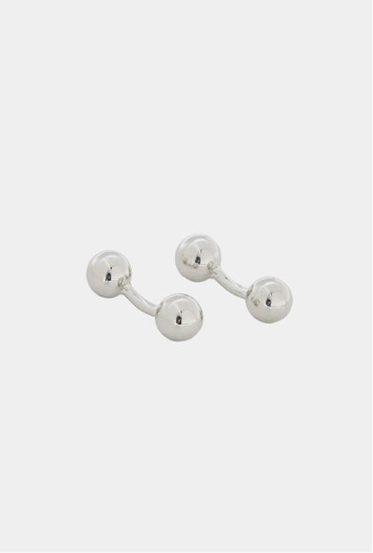 MANCUERNILLA ESFERA PLATA - H&F - MANCUERNILLAS - MANCUERNILLA ESFERA PLATA - HFMC0101 - 