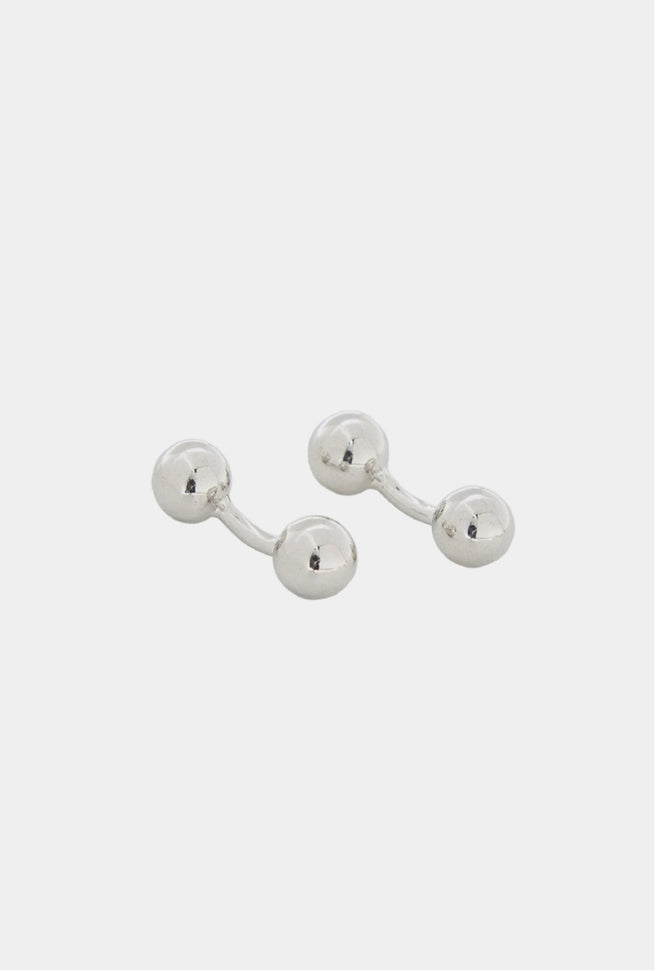 MANCUERNILLA ESFERA PLATA - H&F - MANCUERNILLAS - MANCUERNILLA ESFERA PLATA - HFMC0101 - 