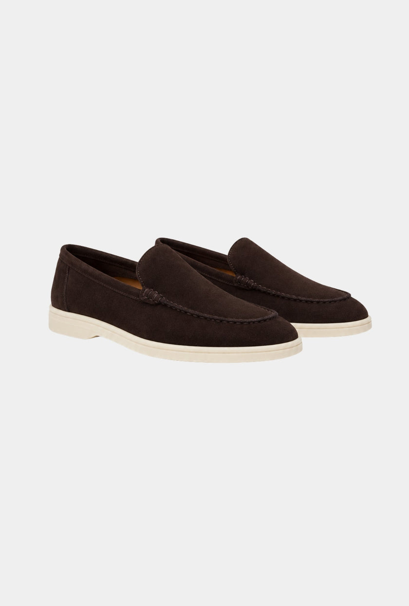 Mocasines de Gamuza Cafe - H&F - ZAPATOS - Mocasines de Gamuza Cafe - HFZPAW2204400 - 40 - 