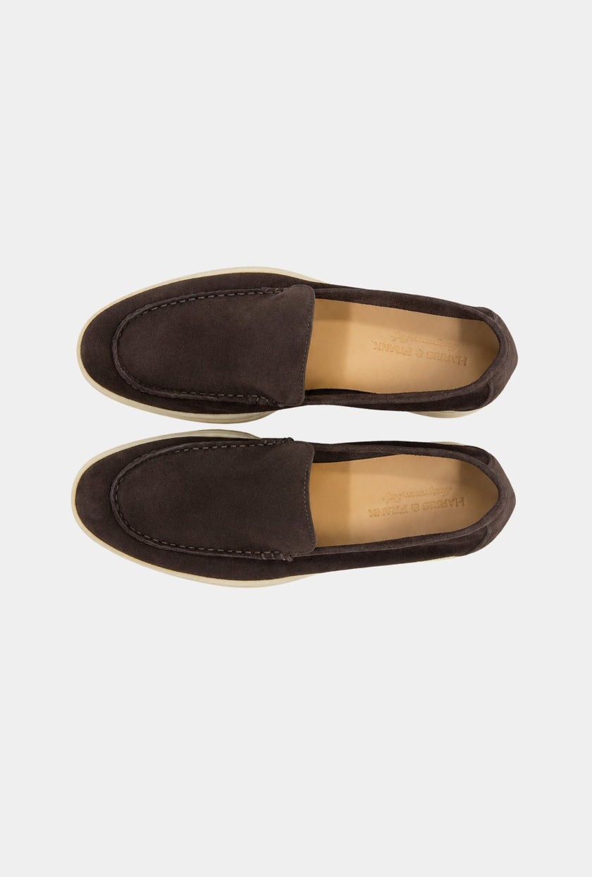 Mocasines de Gamuza Cafe - H&F - ZAPATOS - Mocasines de Gamuza Cafe - HFZPAW2204400 - 40 - 
