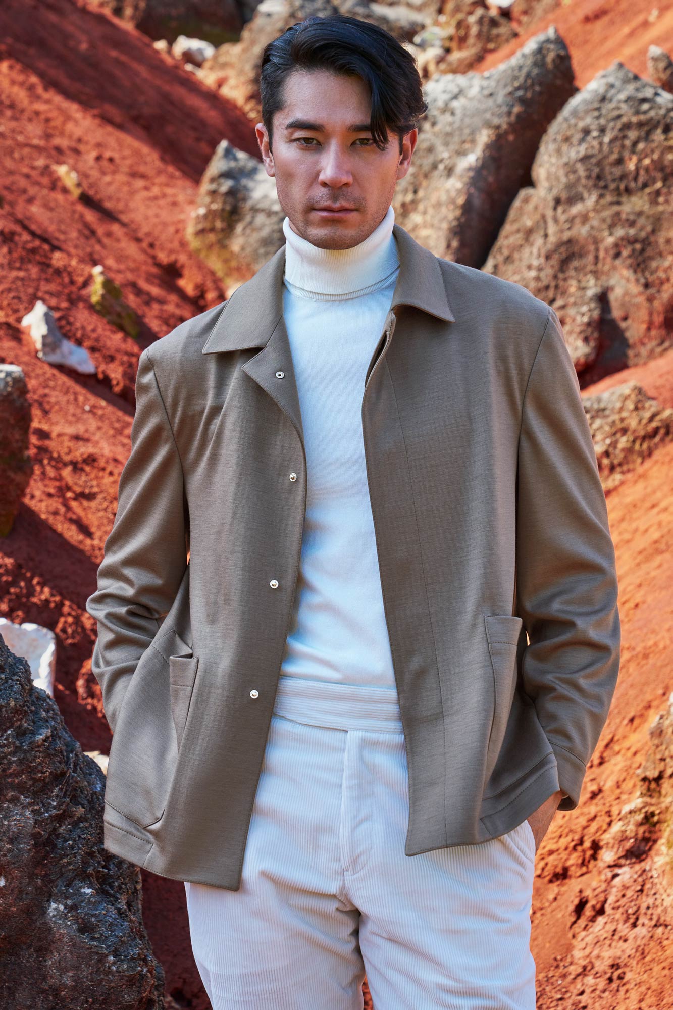 OVERSHIRT CAFÉ CLARO - H&F - OVER SHIRT - OVERSHIRT CAFÉ CLARO - HFJKAW2402CH - CH - 