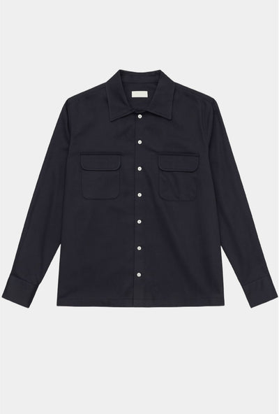 OVERSHIRT MARINO SARGA - H&F - OVER SHIRT - OVERSHIRT MARINO SARGA - HFJKSS2503CH - CH - 