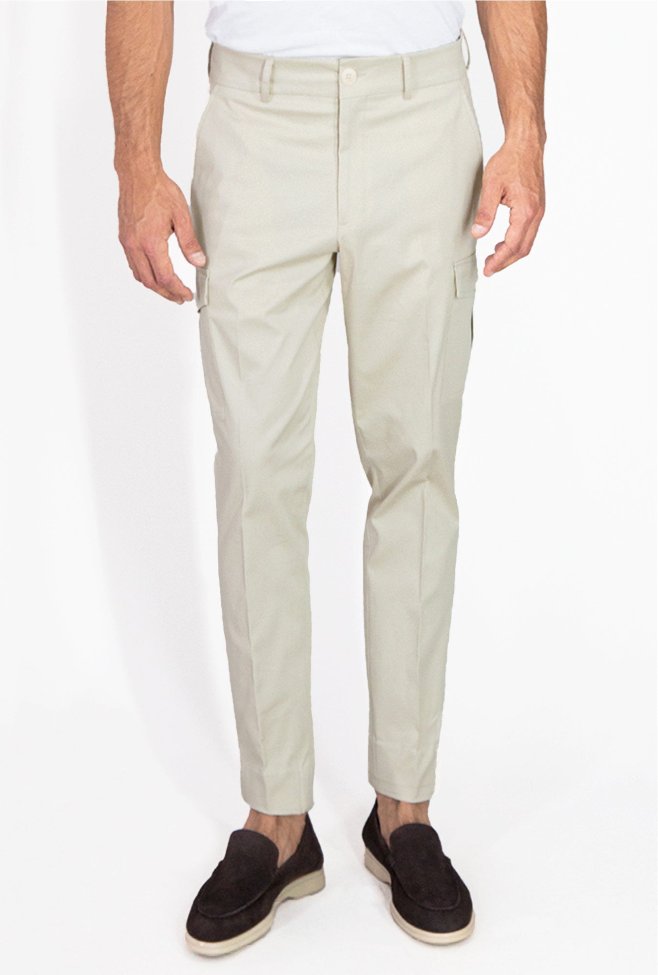 PANTALÓN CARGO BEIGE - H&F - PANTALON - PANTALÓN CARGO BEIGE - HFPTSS230338 - 38 - 