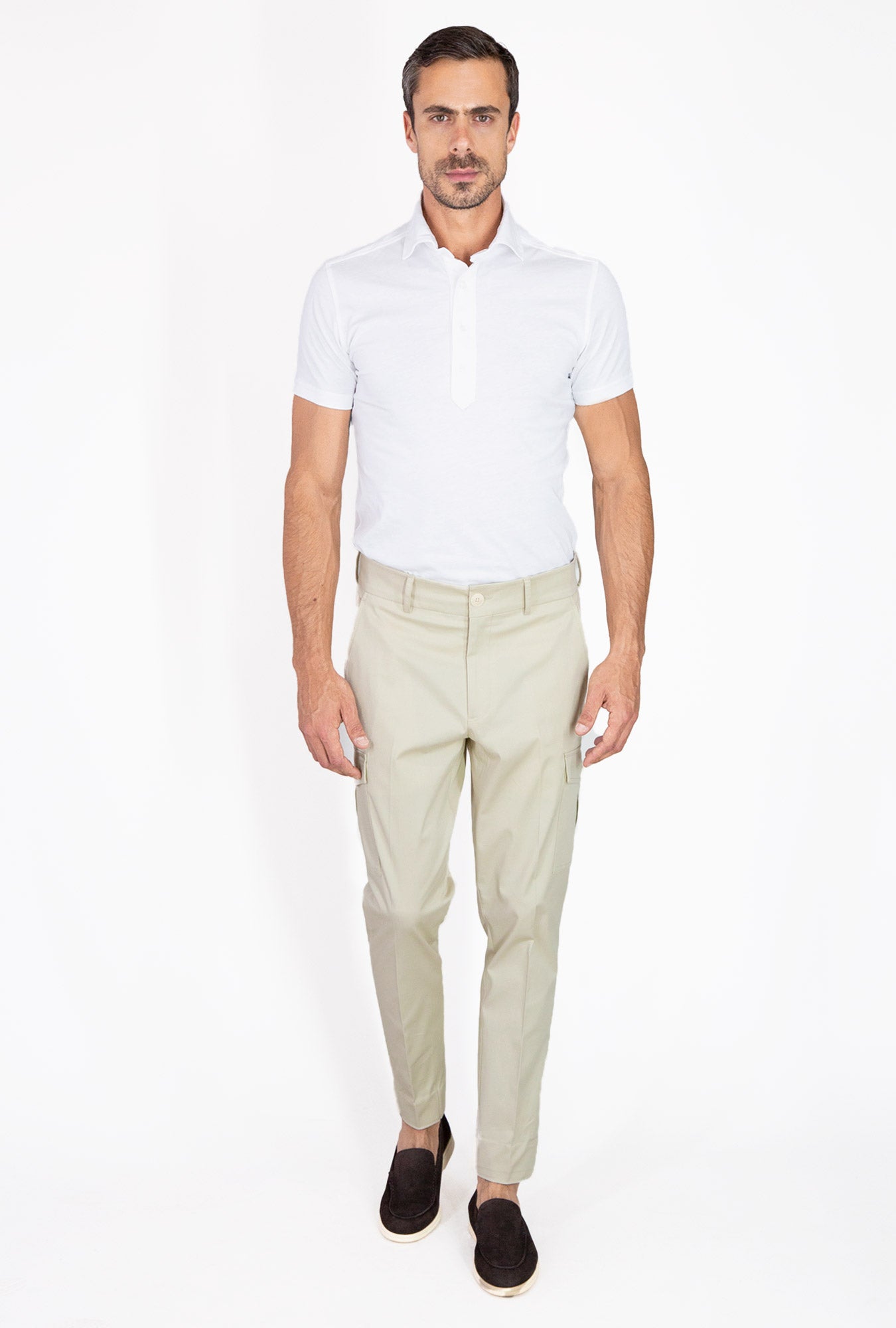 PANTALÓN CARGO BEIGE - H&F - PANTALON - PANTALÓN CARGO BEIGE - HFPTSS230338 - 38 - 