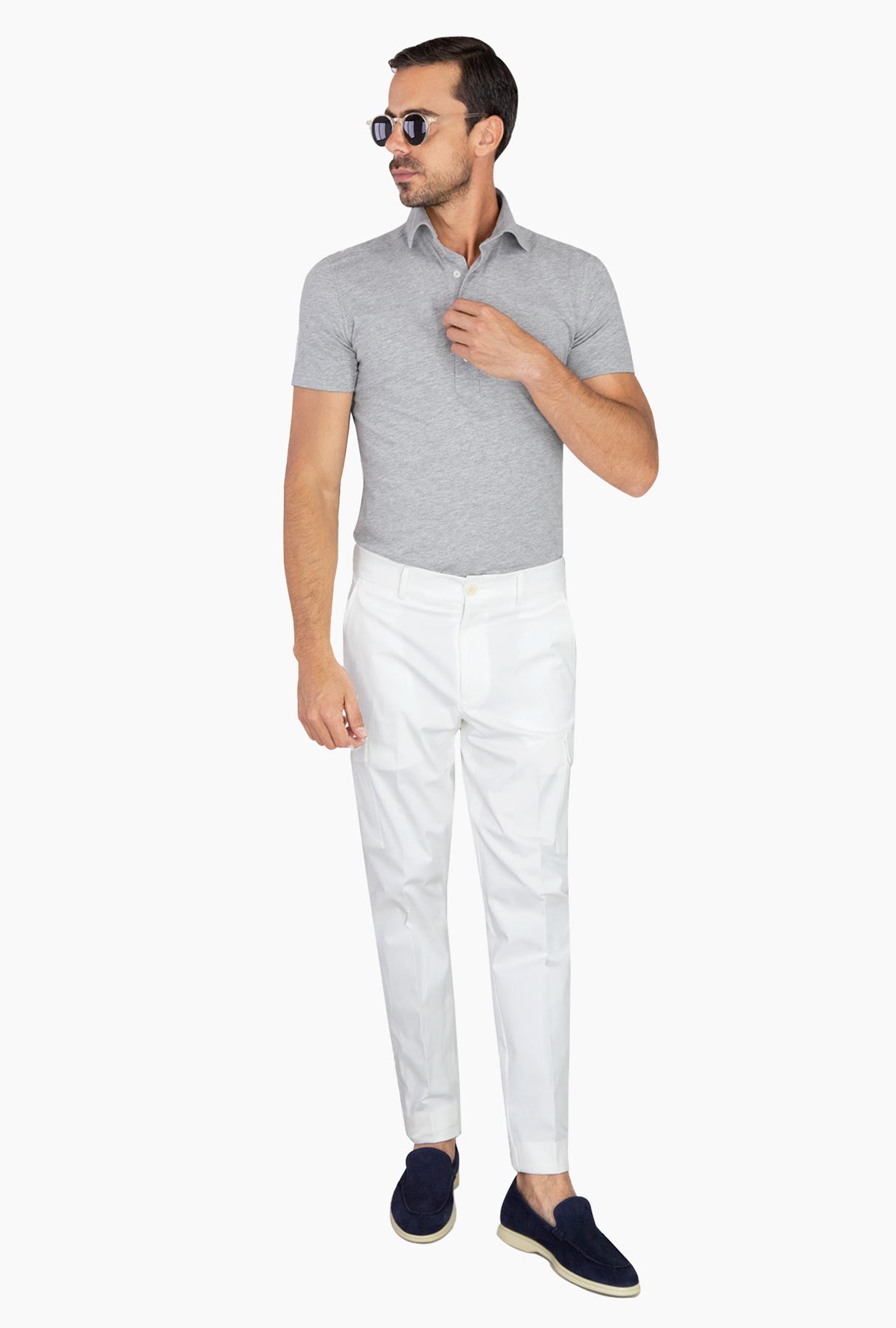 PANTALÓN CARGO BLANCO - H&F - PANTALON - PANTALÓN CARGO BLANCO - HFPTSS230438 - 38 - 