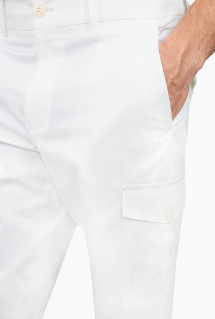 PANTALÓN CARGO BLANCO - H&F - PANTALON - PANTALÓN CARGO BLANCO - HFPTSS230438 - 38 - 