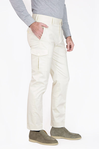 PANTALÓN CARGO HUESO - H&F - PANTALON - PANTALÓN CARGO HUESO - HFPTAW230640 - 40 - 