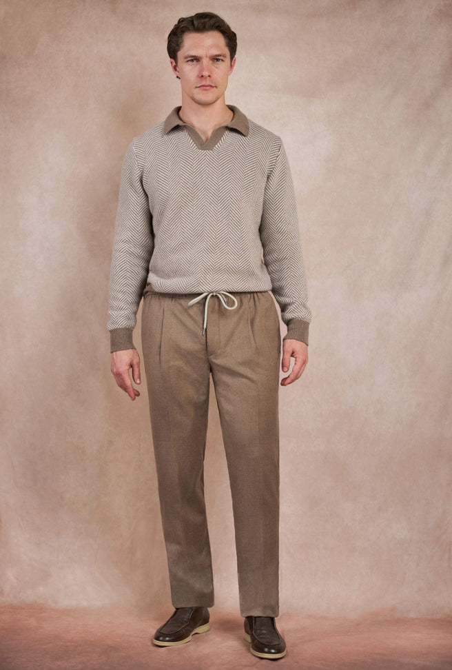 Pantalón Comfort Camel - H&F - PANTALON - Pantalón Comfort Camel - HFPTAW2566540 - 40 - 