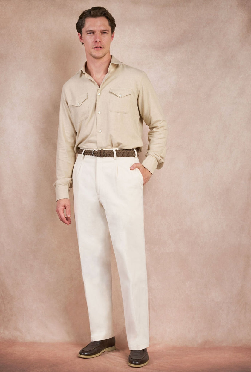 Pantalón Palermo Hueso - H&F - PANTALON - Pantalón Palermo Hueso - HFPTAW2567040 - 40 - 
