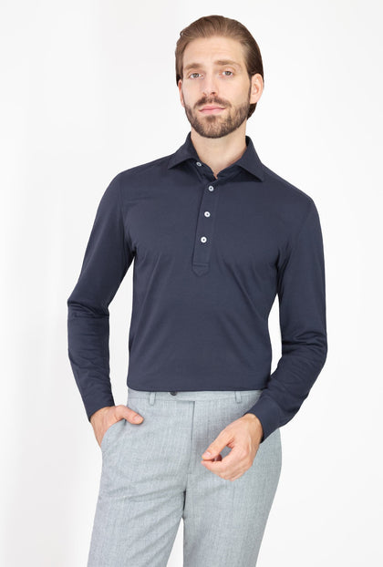 PLAYERA POLO AZUL MANGA LARGA - H&F - PLAYERA POLO - PLAYERA POLO AZUL MANGA LARGA - HFPOLO2204XCH - XCH - 