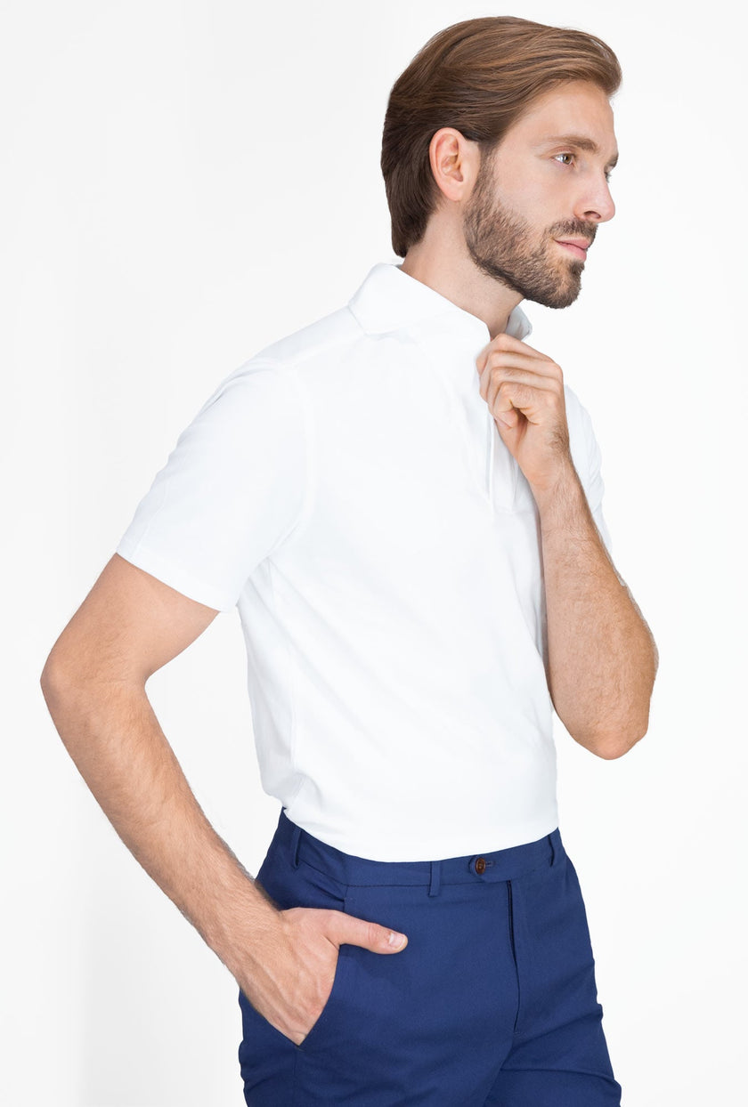 PLAYERA POLO BLANCA MANGA CORTA SS2406 - H&F - PLAYERA POLO