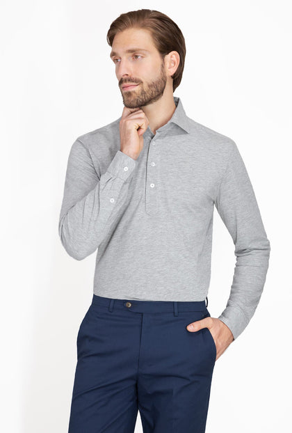 PLAYERA POLO GRIS  MANGA LARGA - H&F - PLAYERA POLO - PLAYERA POLO GRIS  MANGA LARGA - HFPOLO2208XCH - XCH - 