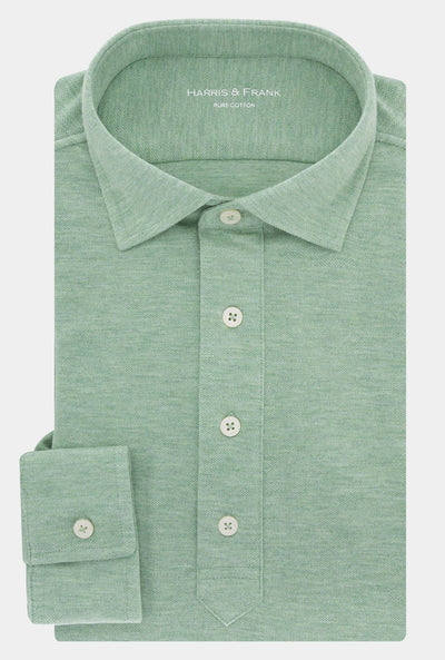 PLAYERA POLO PIQUE VERDE JASPEADO - H&F - PLAYERA POLO PIQUE - PLAYERA POLO PIQUE VERDE JASPEADO - HFPOLOSS2405XCH - XCH - 