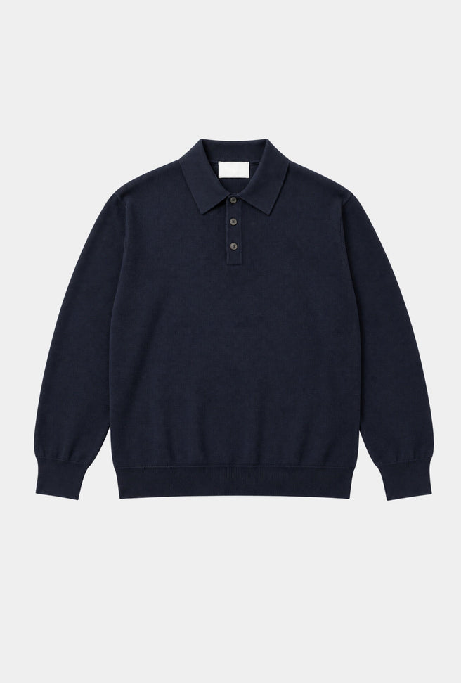Polo Long Sleeve Navy Grafite - H&F - PLAYERA POLO - Polo Long Sleeve Navy Grafite - HFPOLOFW2603CH - CH/48 - 