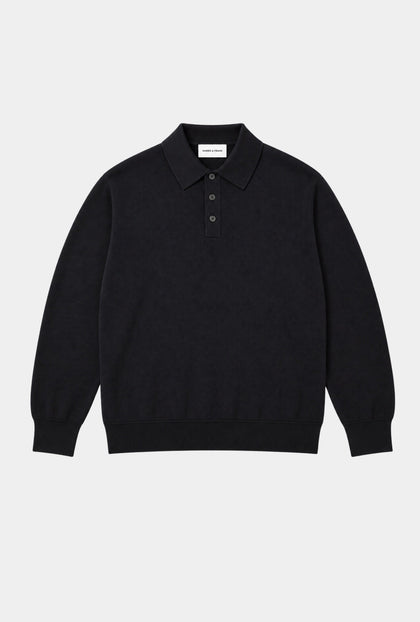 Polo Long Sleeve Noir - H&F - PLAYERA POLO - Polo Long Sleeve Noir - HFPOLOFW2602CH - CH/48 - 