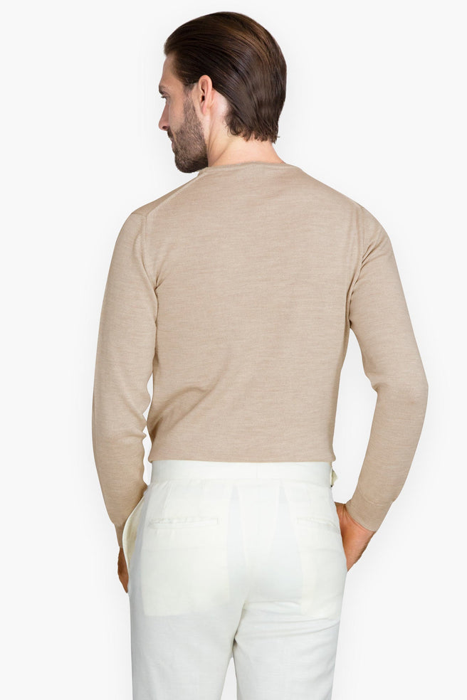 PULLOVER BEIGE - H&F - SUETER - PULLOVER BEIGE - HFSWSS2402CH - CH - 