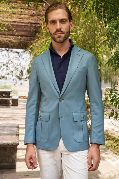 SACO AZUL CLARO - H&F - SACO - SACO AZUL CLARO - HFSTSS2437944 - 44 - 