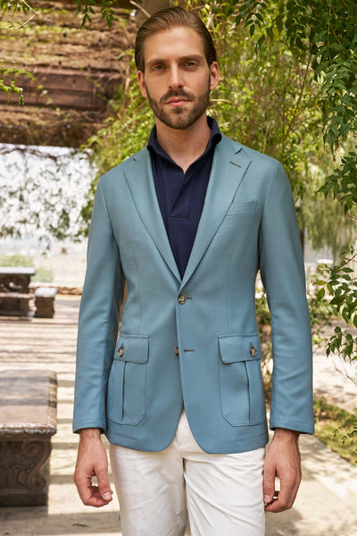 SACO AZUL CLARO - H&F - SACO - SACO AZUL CLARO - HFSTSS2437944 - 44 - 