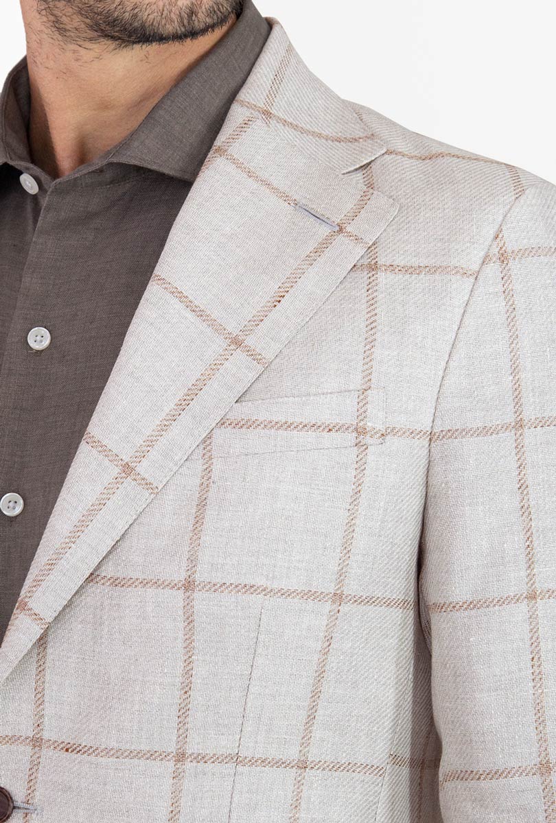 SACO BEIGE VENTANA CAFÉ - H&F - SACO - SACO BEIGE VENTANA CAFÉ - HFSTSS230344 - 44 - 