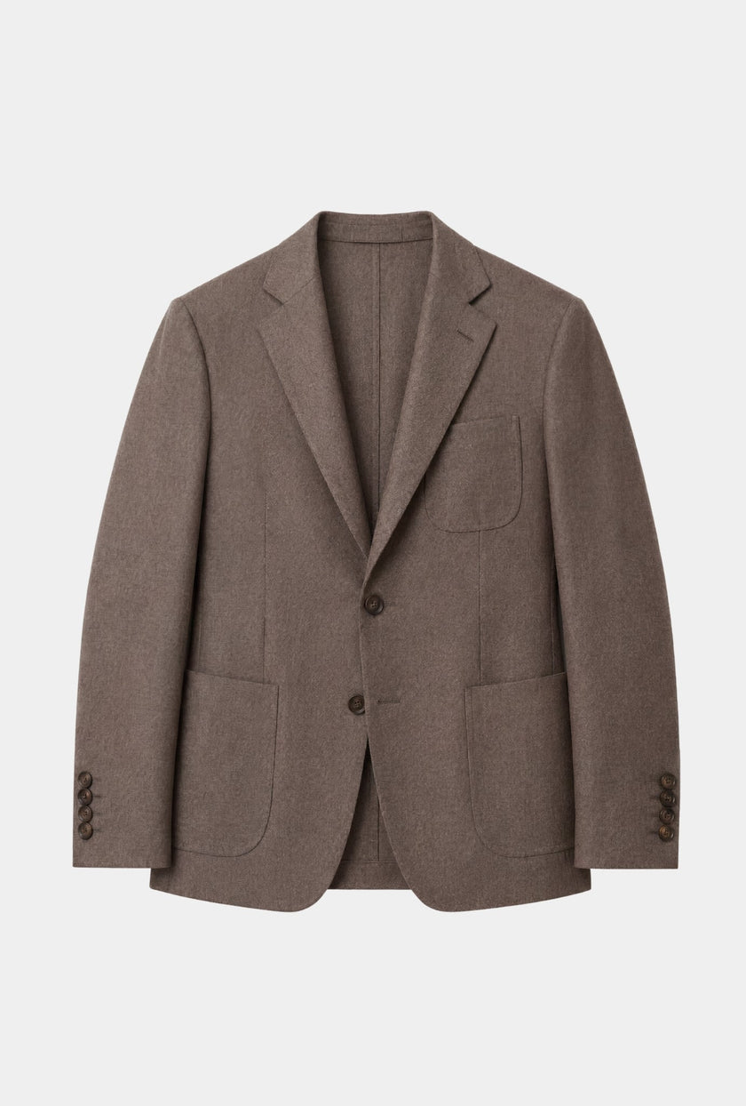 SACO CAFÉ JASPEADO - H&F - SACO - SACO CAFÉ JASPEADO - hfstaw2444846 - 46 - 
