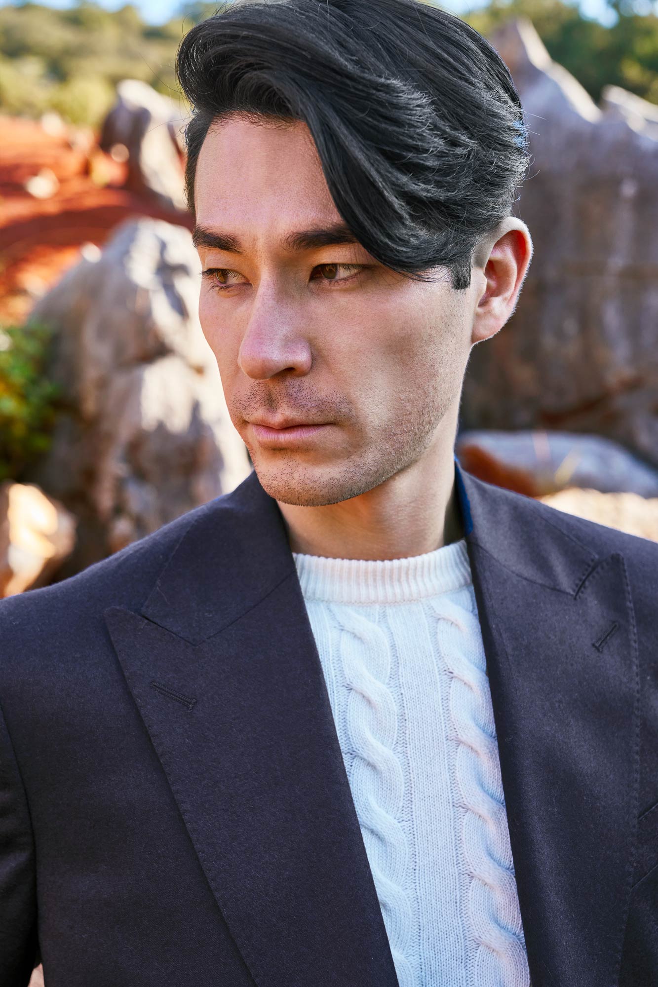 SACO CRUZADO AZUL MARINO - H&F - SACO - SACO CRUZADO AZUL MARINO - HFSTAW2444646 - 46 - 