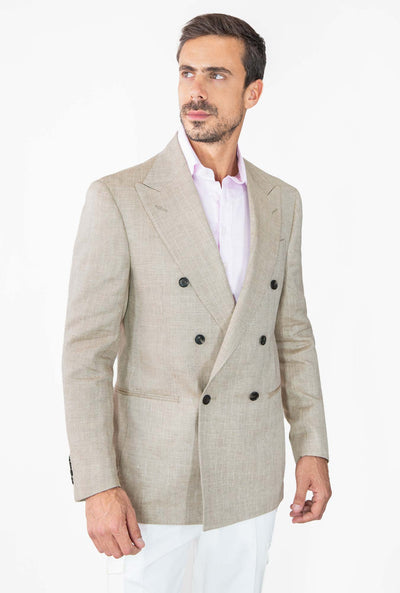 SACO CRUZADO BEIGE 2312 - H&F - SACO - SACO CRUZADO BEIGE 2312 - HFSTSS231244 - 44 - 