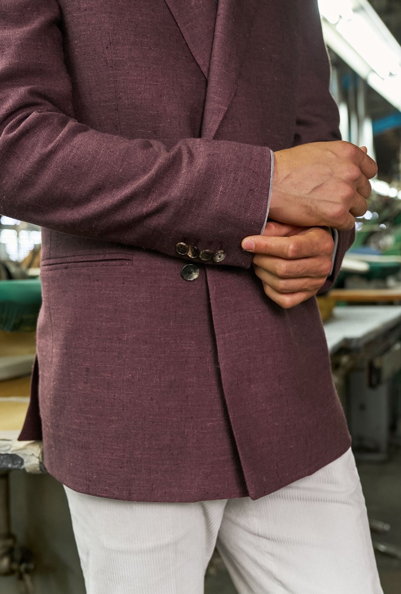 Saco Cruzado Burgundy - H&F - SACO - Saco Cruzado Burgundy - HFSTAW2563646 - 46 - 