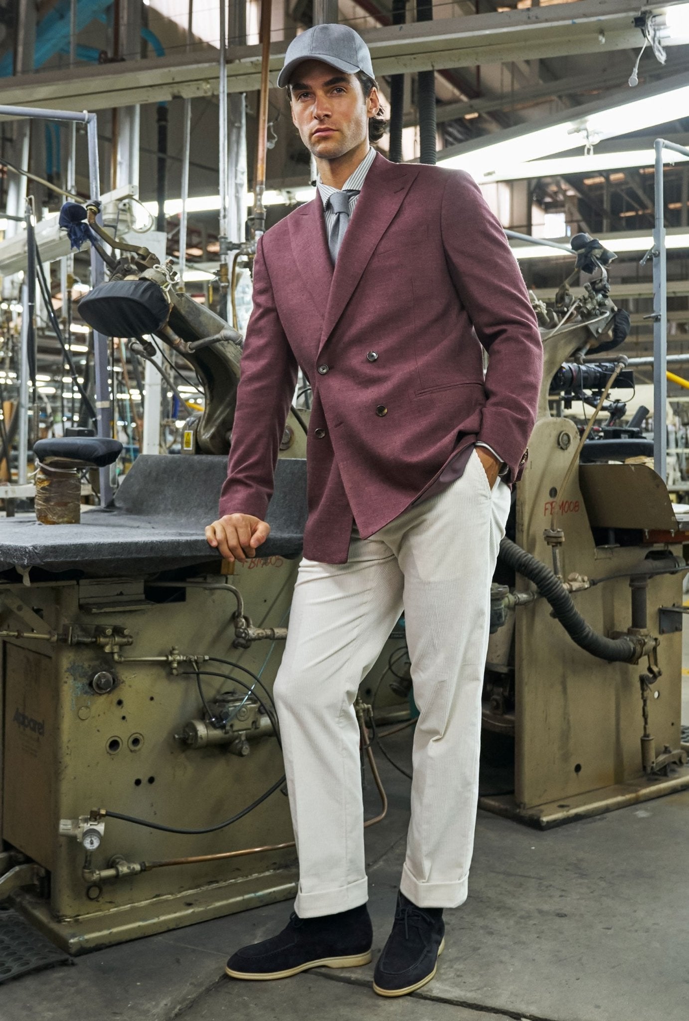 Saco Cruzado Burgundy - H&F - SACO - Saco Cruzado Burgundy - HFSTAW2563646 - 46 - 