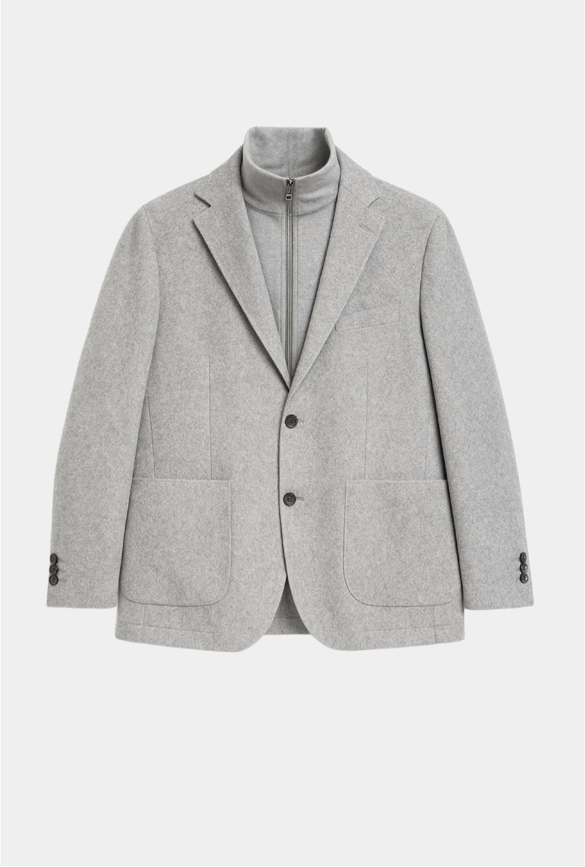 Saco Doublelook Gris 100% Cashmere