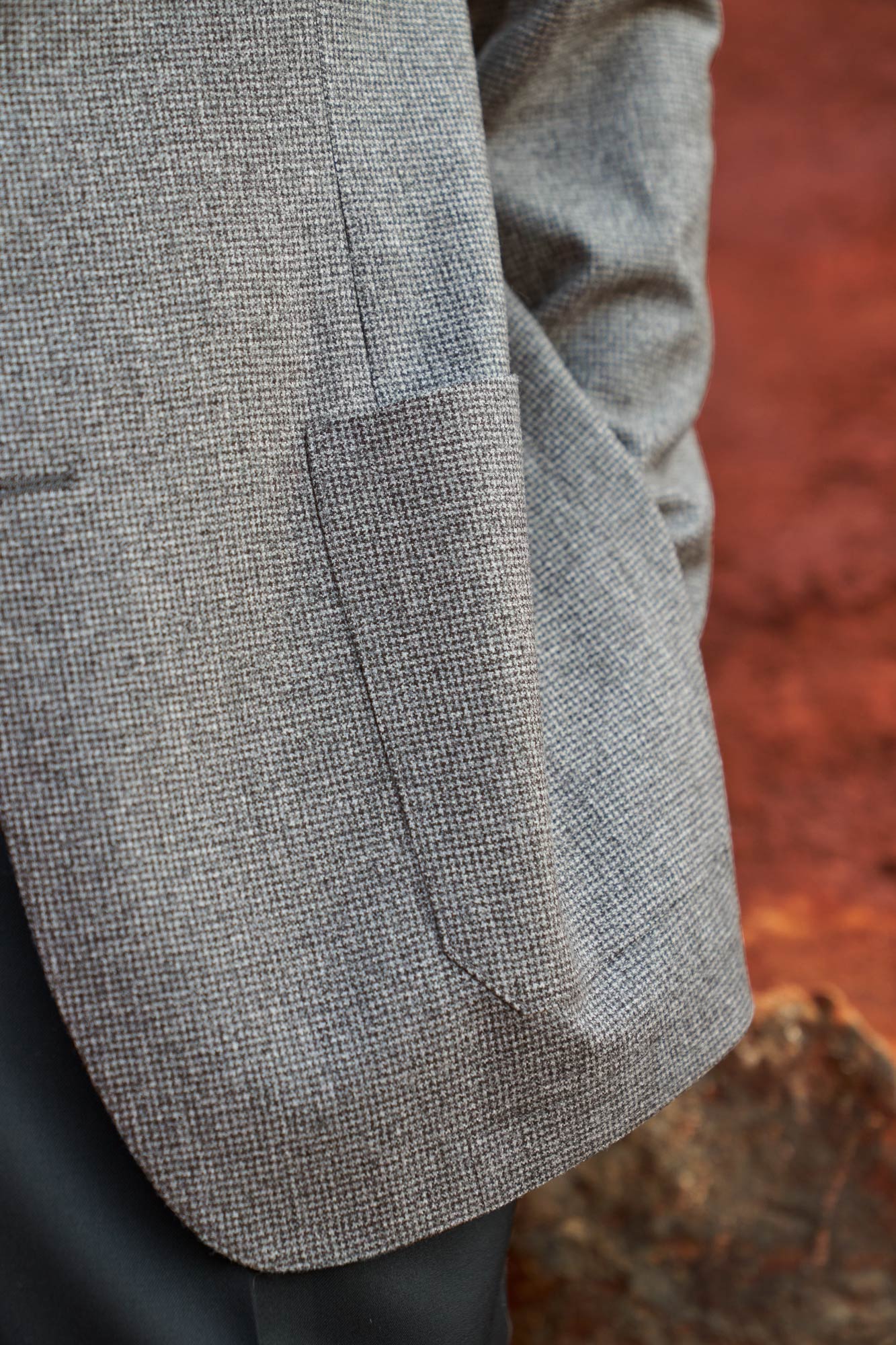 SACO GRIS PATA DE GALLO - H&F - SACO - SACO GRIS PATA DE GALLO - HFSTAW2443846 - 46 - 