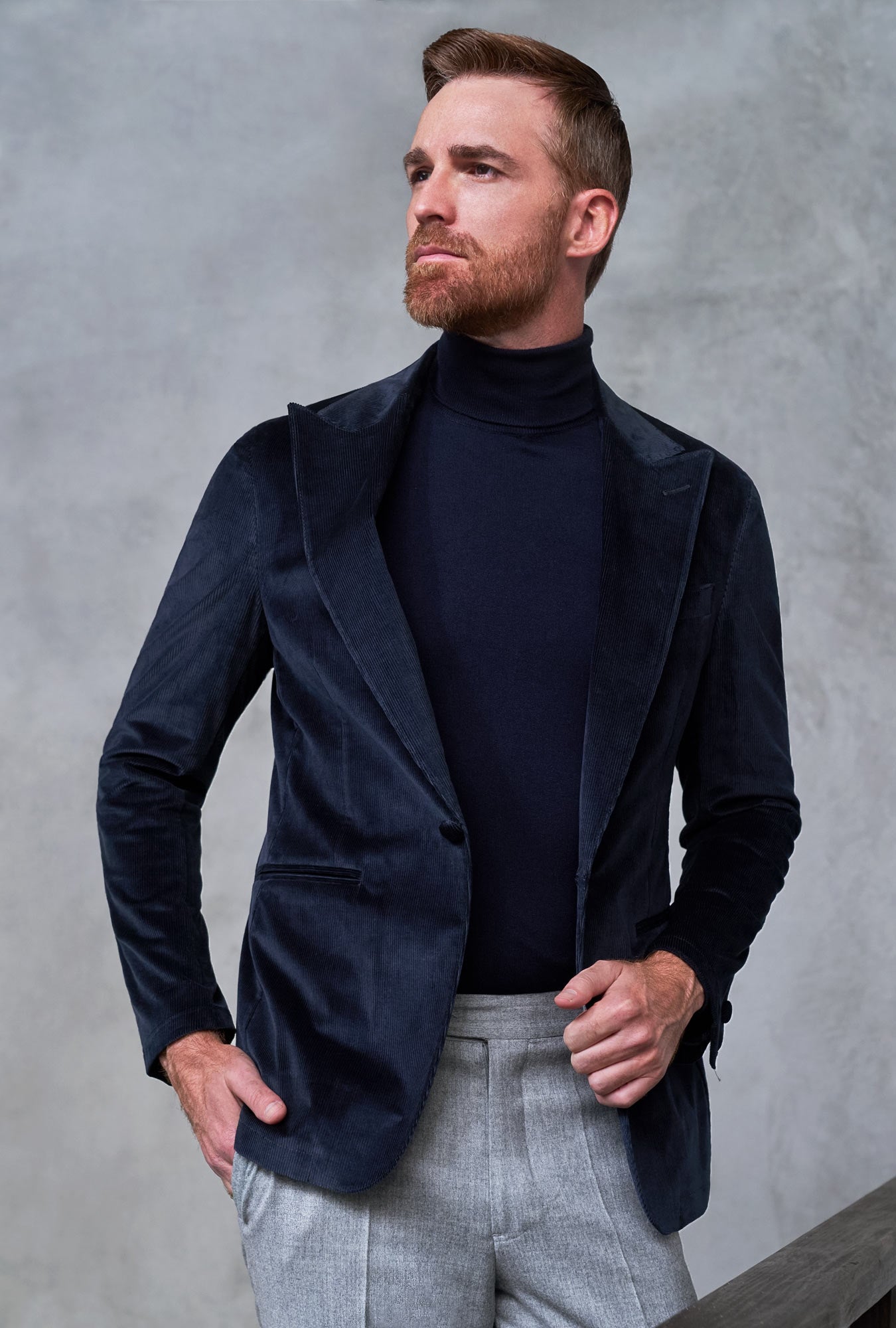 SACO PANA NAVY - H&F - SACO - SACO PANA NAVY - HFSTAW230246 - 46 - 