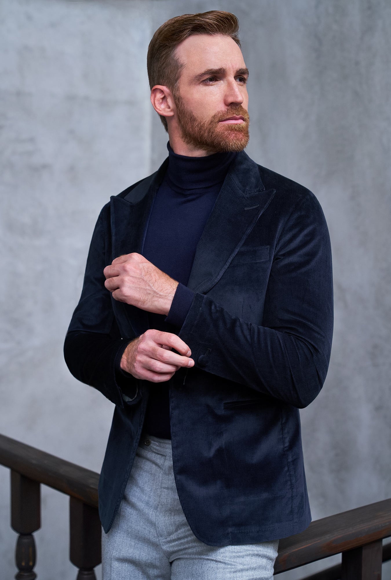 SACO PANA NAVY - H&F - SACO - SACO PANA NAVY - HFSTAW230246 - 46 - 