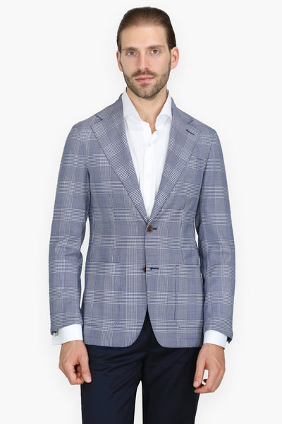 SACO PRÍNCIPE DE GALES AZUL MARINO - H&F - SACO - SACO PRÍNCIPE DE GALES AZUL MARINO - HFSTSS2440244 - 44 - 