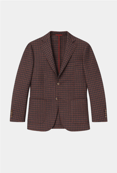 Saco Recto Burgundy - Cuadros - H&F - SACO - Saco Recto Burgundy - Cuadros - HFSTAW2563946 - 46 - 