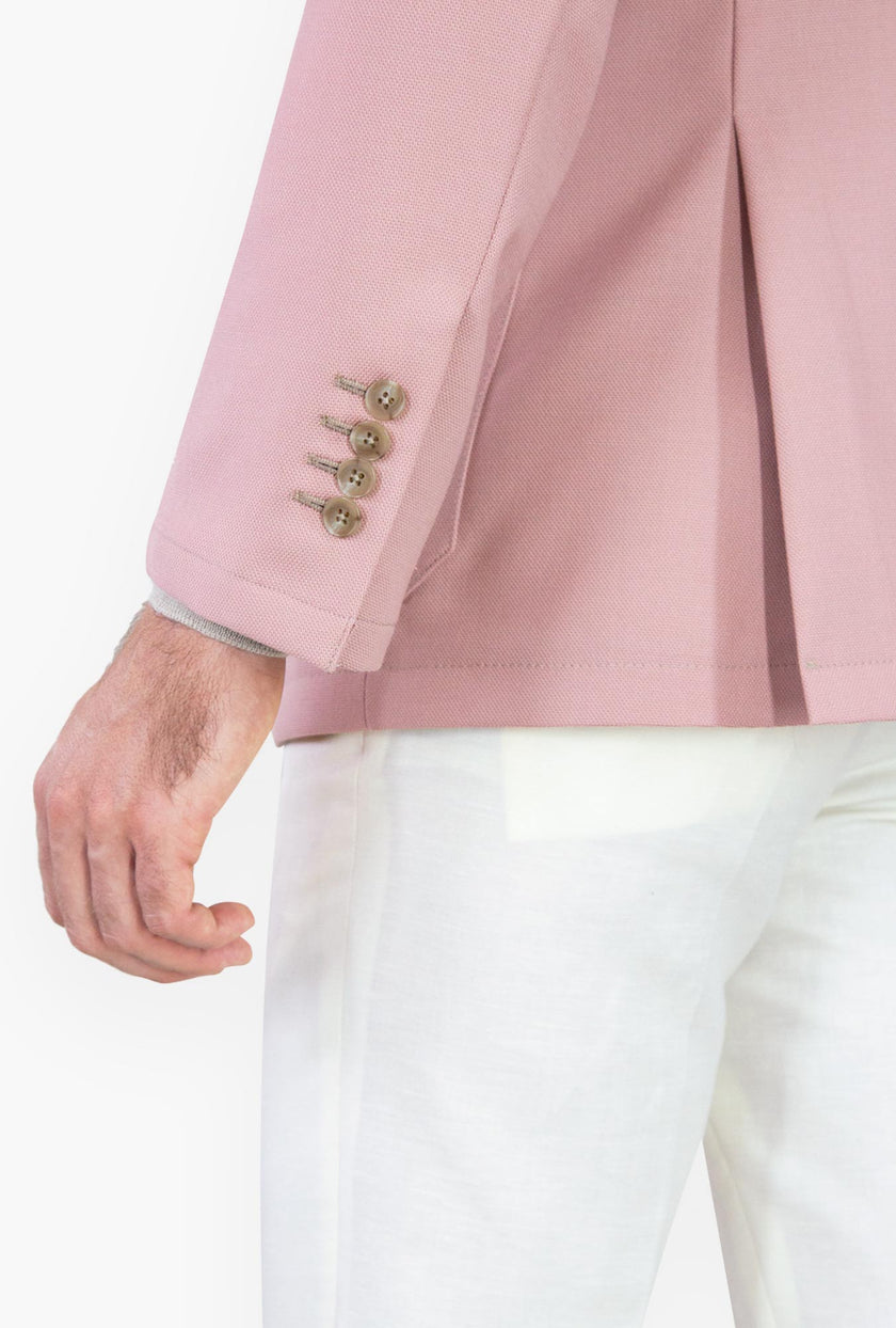 SACO ROSA TEJIDO DE CANASTA - H&F - SACO - SACO ROSA TEJIDO DE CANASTA - HFSTSS2439946 - 46 - 