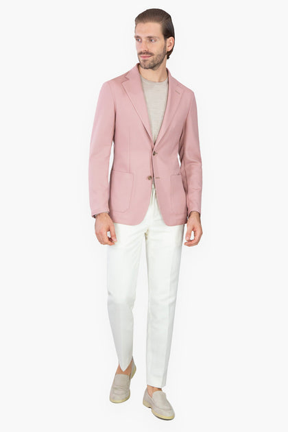 SACO ROSA TEJIDO DE CANASTA - H&F - SACO - SACO ROSA TEJIDO DE CANASTA - HFSTSS2439946 - 46 - 