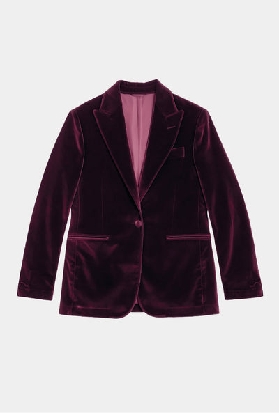 SACO VELVET VINO - H&F - SACO - SACO VELVET VINO - HFSTAW231046 - 46 - 