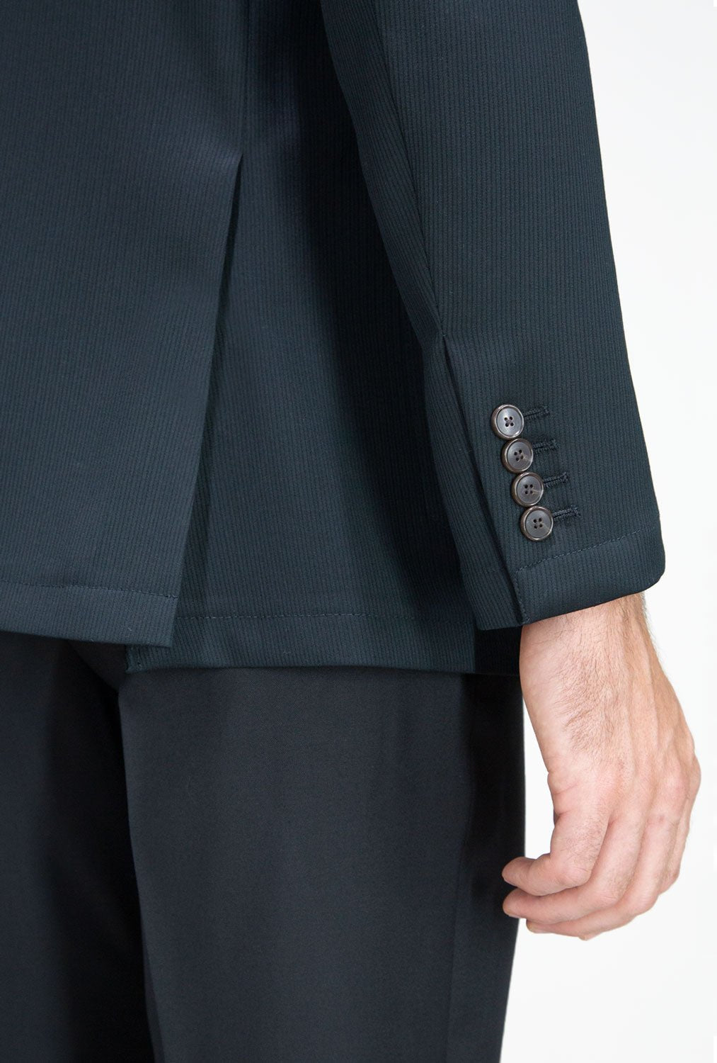 SACO VERDE OBSCURO RAYA TEXTURA - H&F - SACO - SACO VERDE OBSCURO RAYA TEXTURA - HFSTAW231246 - 46 - 