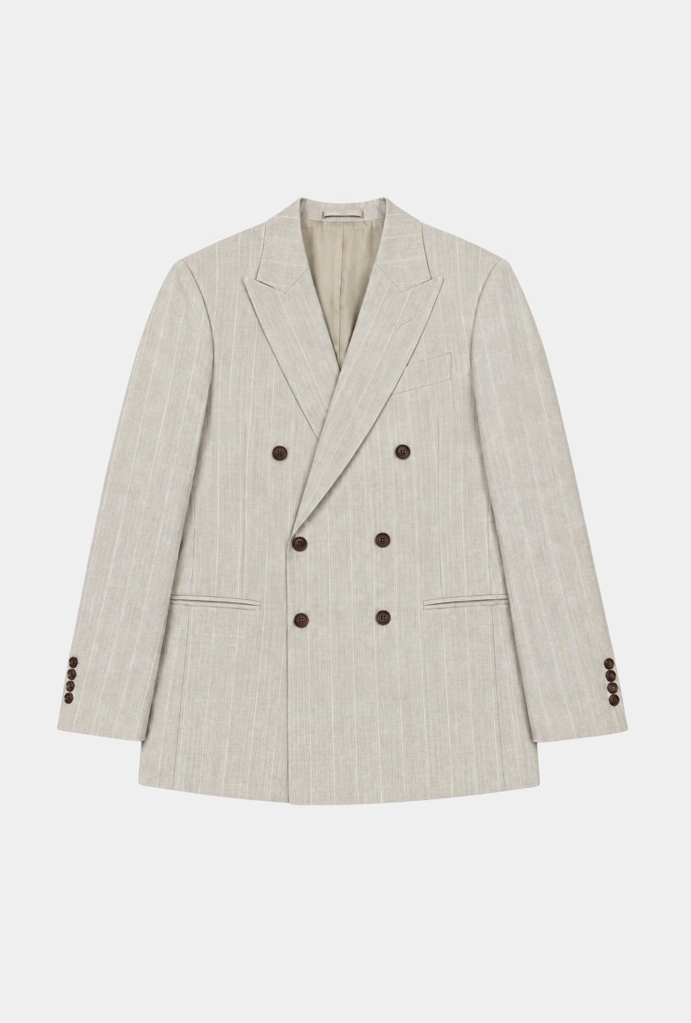 Saco Vittorio Sage Green Líneas Blancas - H&F - SACO - Saco Vittorio Sage Green Líneas Blancas - HFSTSS2670546 - 46 - 